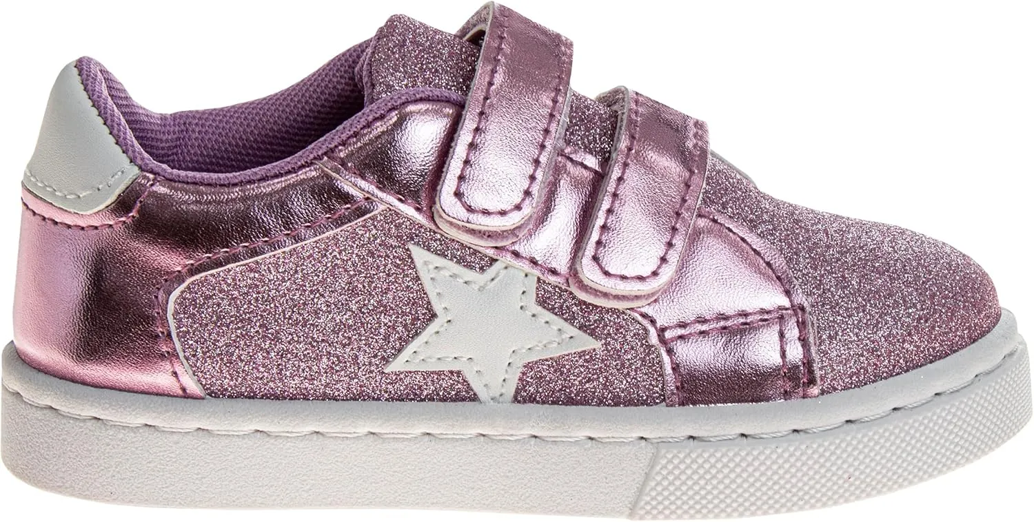 Laura Ashley Laceless Sneakers for Kids Girls - Slipon Closure Casual Shoes (Toddler/Little Kids)