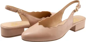 LEHOOR Women's Low Chunky Heel Slingback Pumps Shoes Ankle Strap Pointed Closed Toe 2 Inch Mid Block Heel Dress Sandals Shoes Backless Buckle Straps Snakeskin Ladies Dressy Elegant Comfort 4-11 M US
