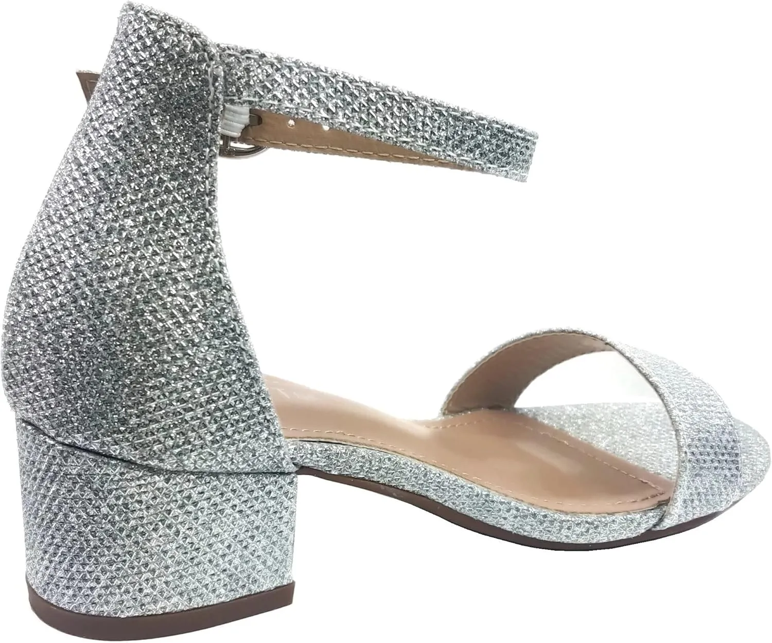 Lucky Top Girls Dress Sandal Low Heel Ankle Strap