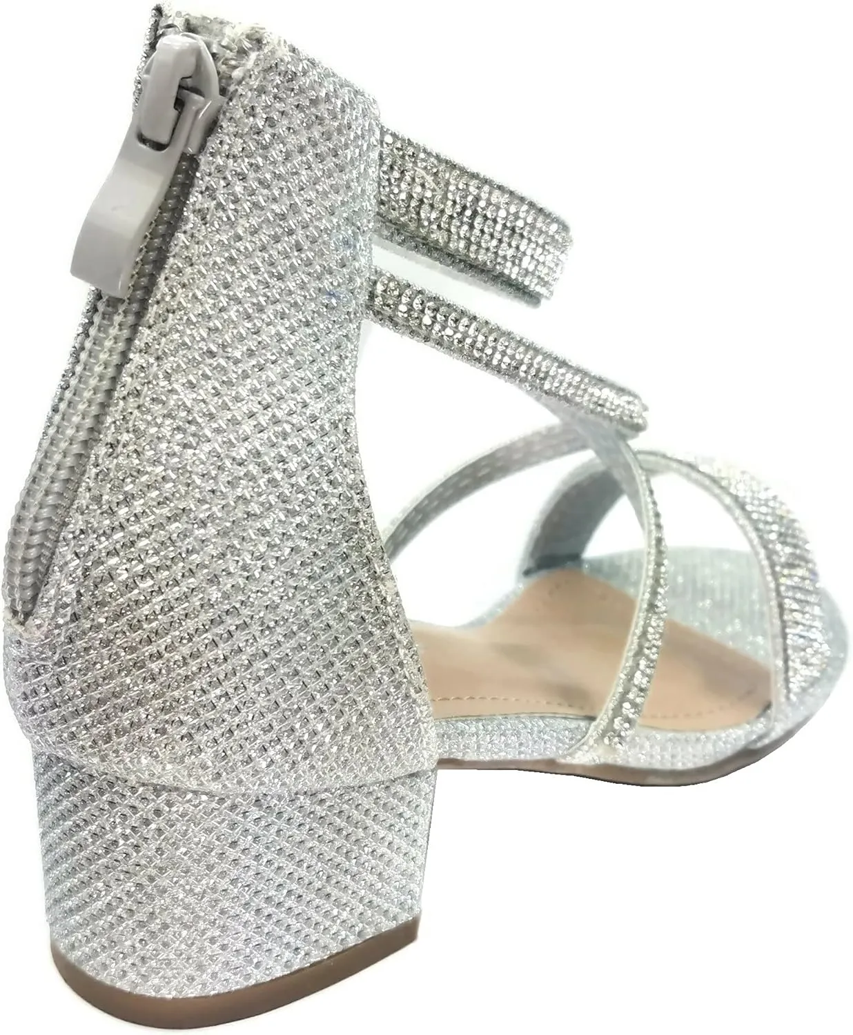 Lucky Top Girls Dress Sandal Low Heel Ankle Strap