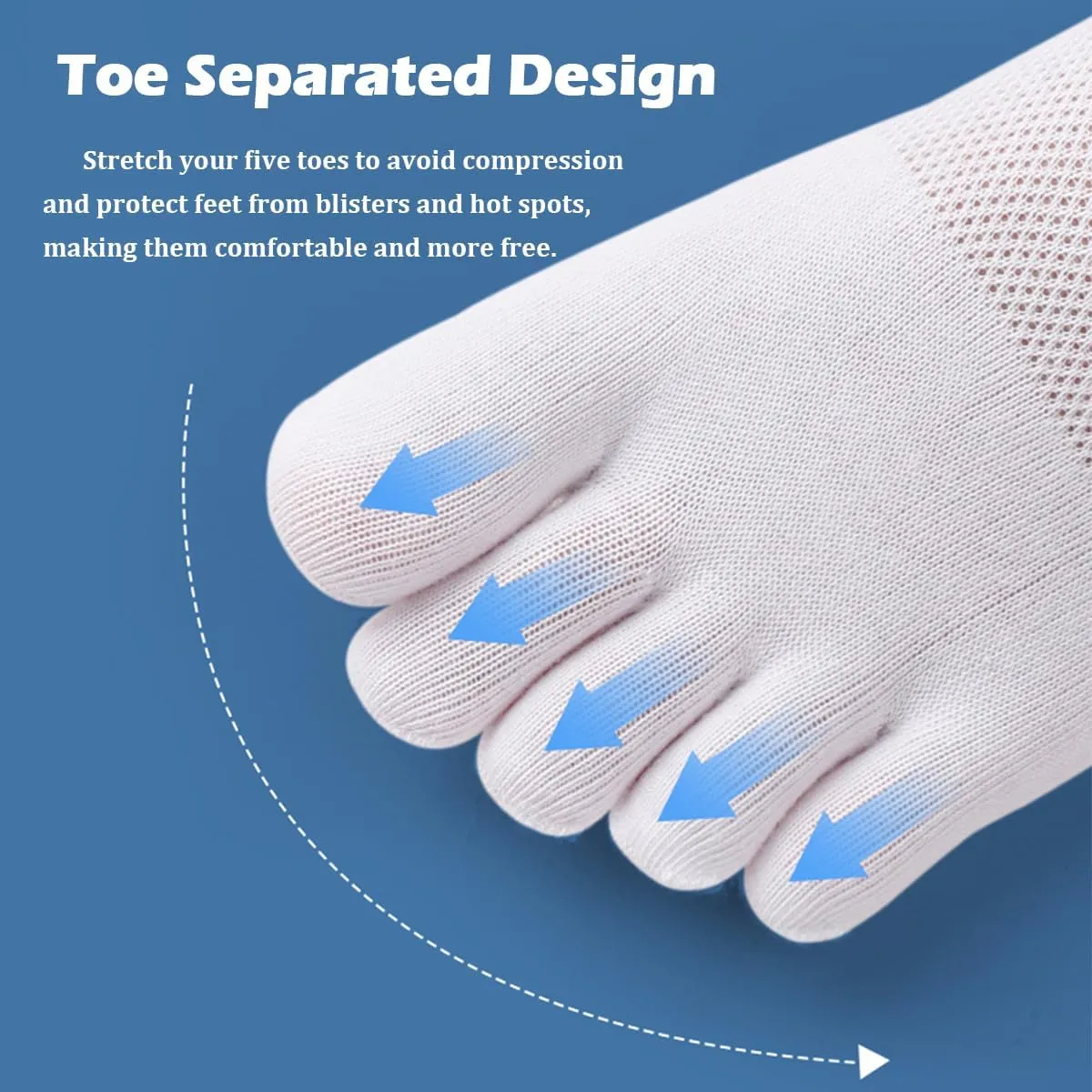 Meaiguo Toe Socks No Show Running Five Finger Socks for Men Women(3 Pairs/4 Pairs)