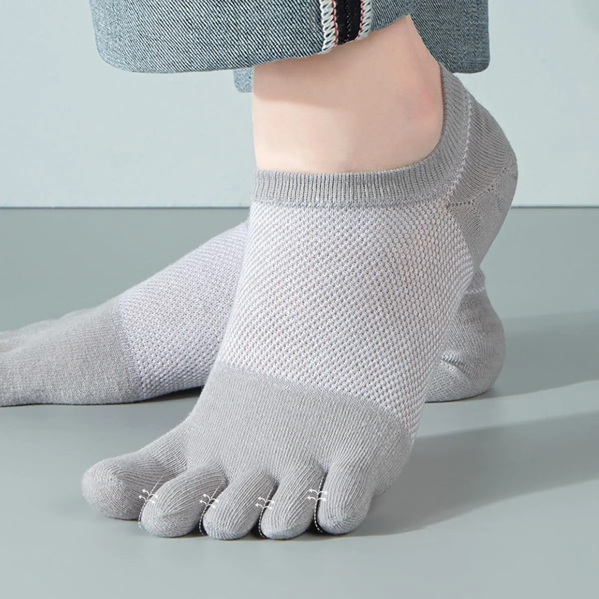 Meaiguo Toe Socks No Show Running Five Finger Socks for Men Women(3 Pairs/4 Pairs)