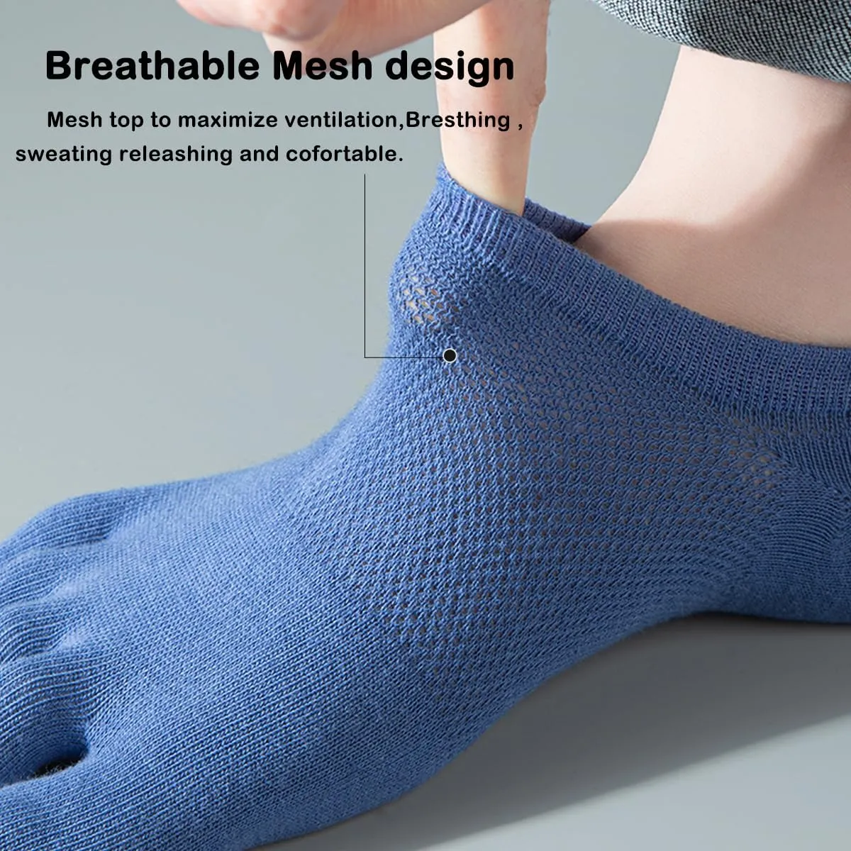 Meaiguo Toe Socks No Show Running Five Finger Socks for Men Women(3 Pairs/4 Pairs)