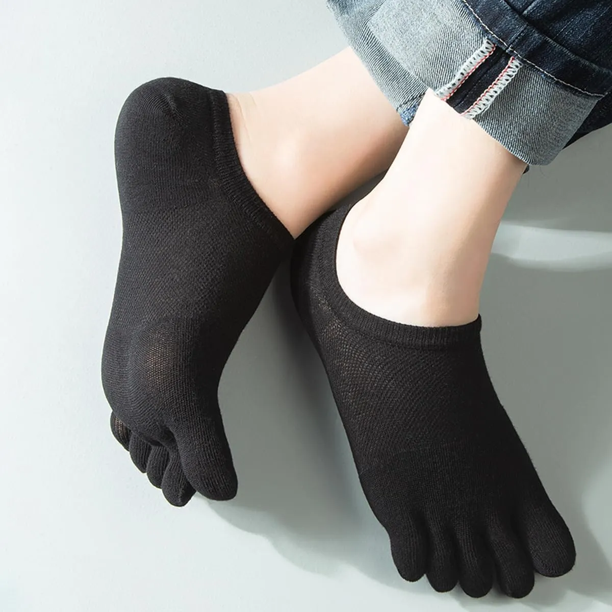 Meaiguo Toe Socks No Show Running Five Finger Socks for Men Women(3 Pairs/4 Pairs)
