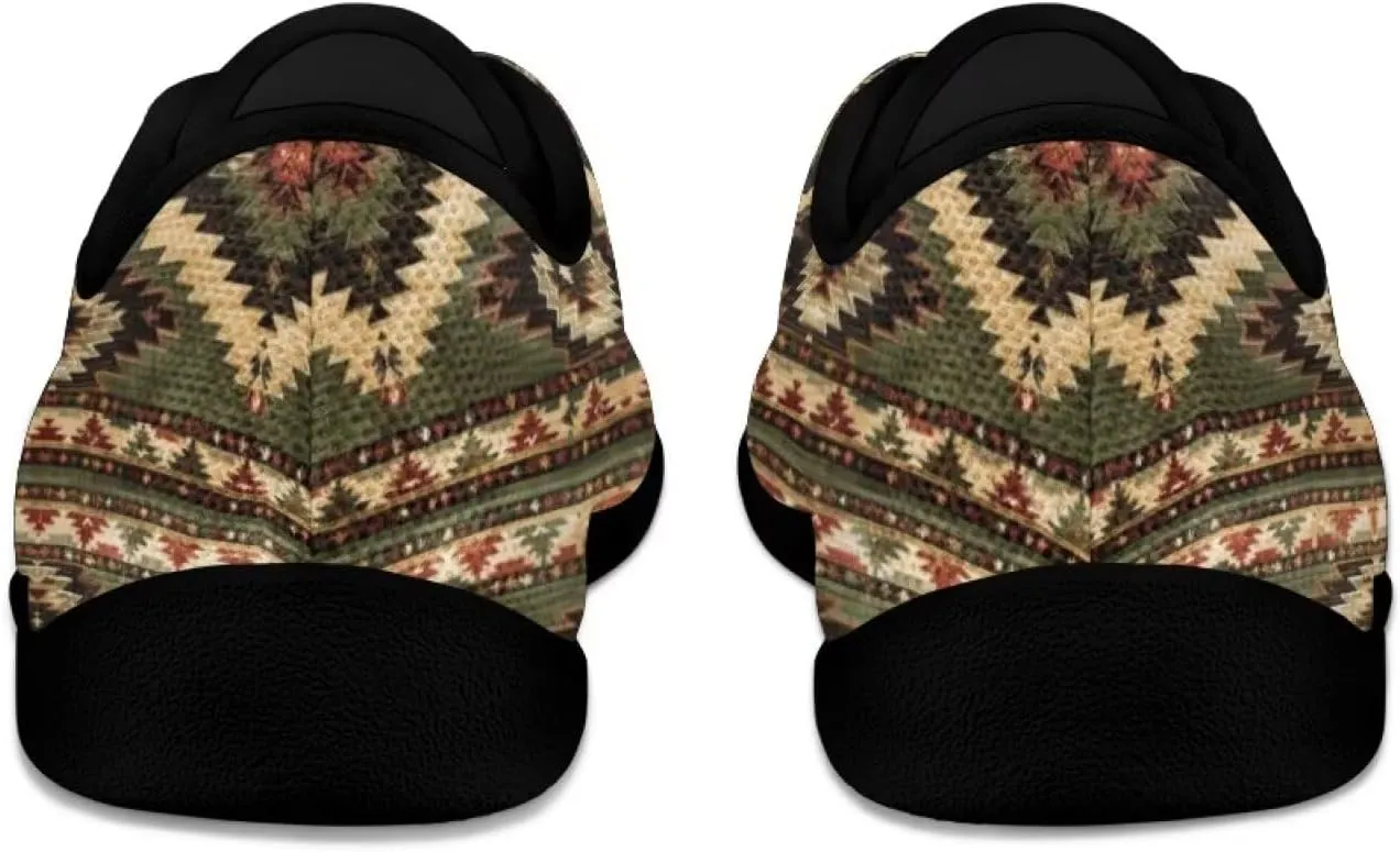 Mens Barefoot Skate Shoes Ethnic Style Women Wide Toe Box Sneakers