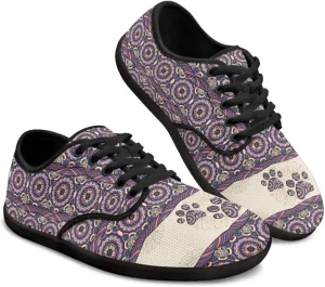 Mens Barefoot Skate Shoes Ethnic Style Women Wide Toe Box Sneakers