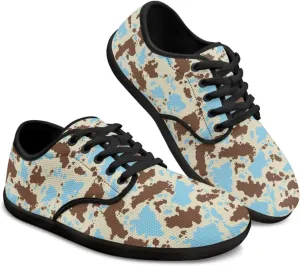 Mens Barefoot Skate Shoes Ethnic Style Women Wide Toe Box Sneakers