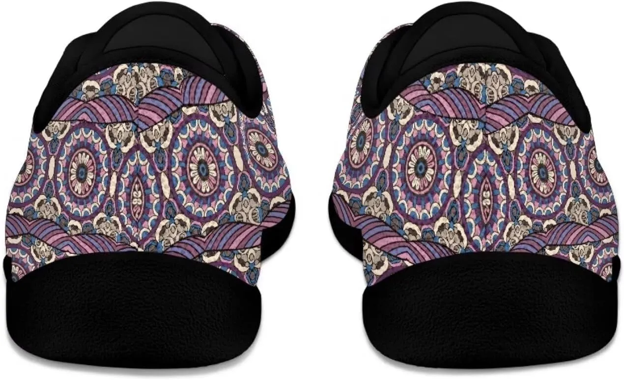 Mens Barefoot Skate Shoes Ethnic Style Women Wide Toe Box Sneakers