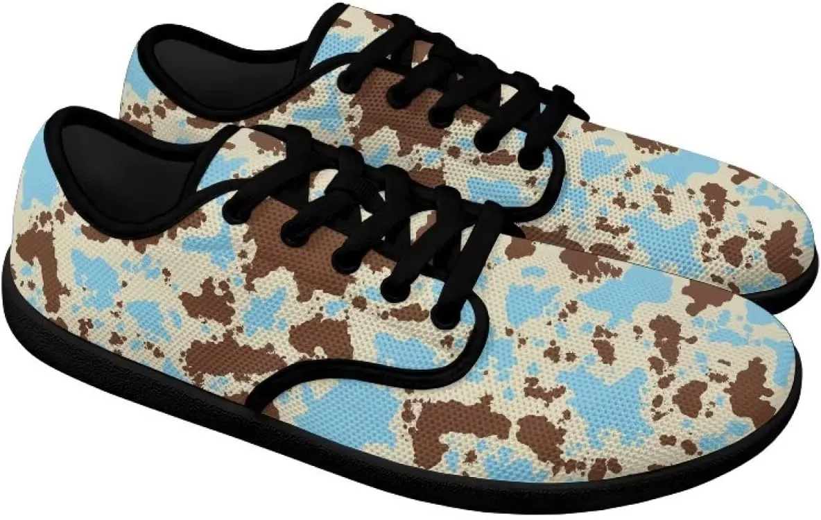 Mens Barefoot Skate Shoes Ethnic Style Women Wide Toe Box Sneakers