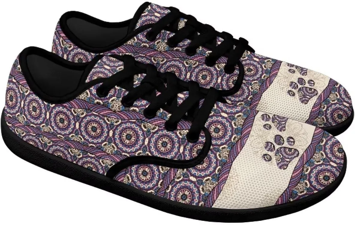 Mens Barefoot Skate Shoes Ethnic Style Women Wide Toe Box Sneakers