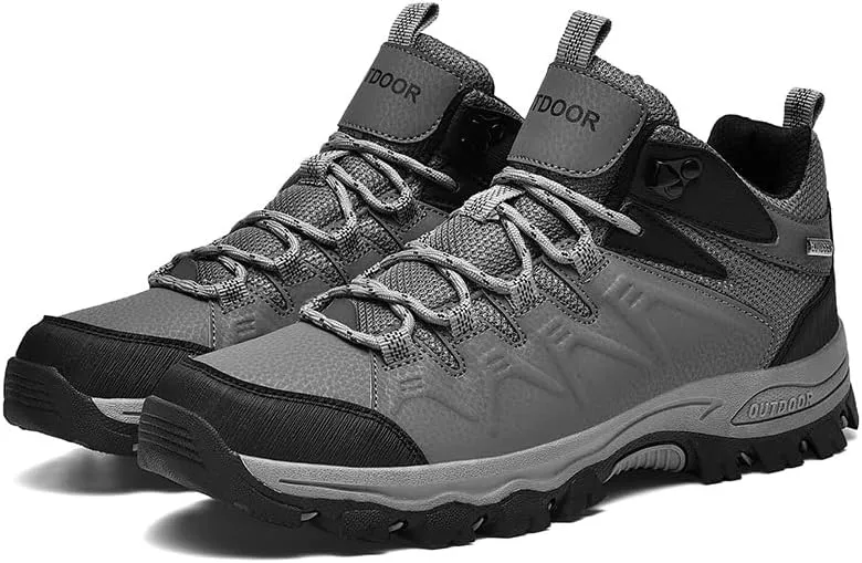 Men's Hiking Shoes Low-Top Trail Running Sneakers Breathable Mesh Travel Shoes Non-Slip Outdoor Trekking Boots