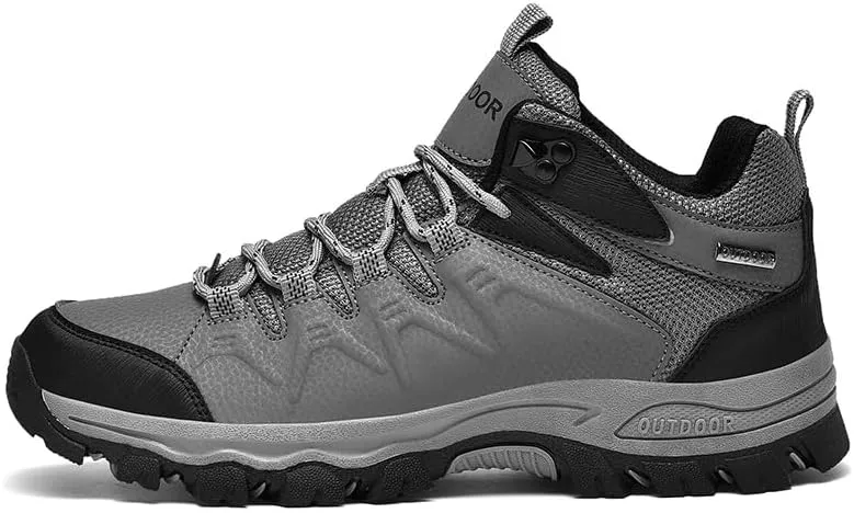 Men's Hiking Shoes Low-Top Trail Running Sneakers Breathable Mesh Travel Shoes Non-Slip Outdoor Trekking Boots