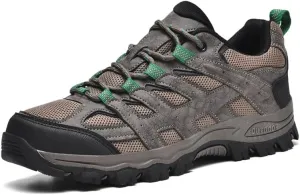 Men's Hiking Shoes Low-Top Trail Running Sneakers Breathable Mesh Travel Shoes Non-Slip Outdoor Trekking Boots