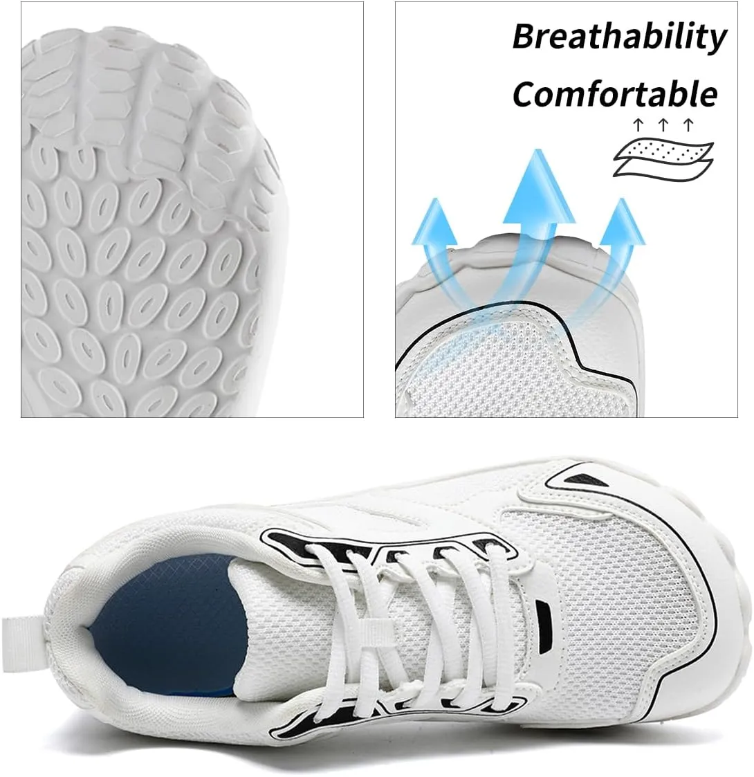 Men's Running Shoes Barefoot Shoes Training Wide Toe Low Top Slip On Casual Sports Walking Tennis Sneakers Zero Drop Sole Comfortable Fashion Sports Breathable