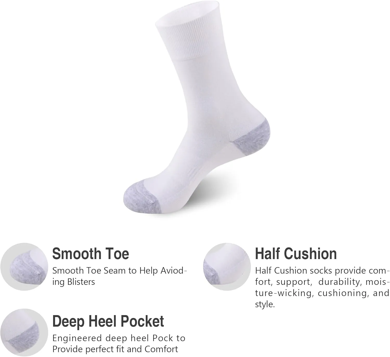 Men's Ultra-Light Thermal Socks - Thin Warm Heat Socks with Self Heat Yarn, Great Gift