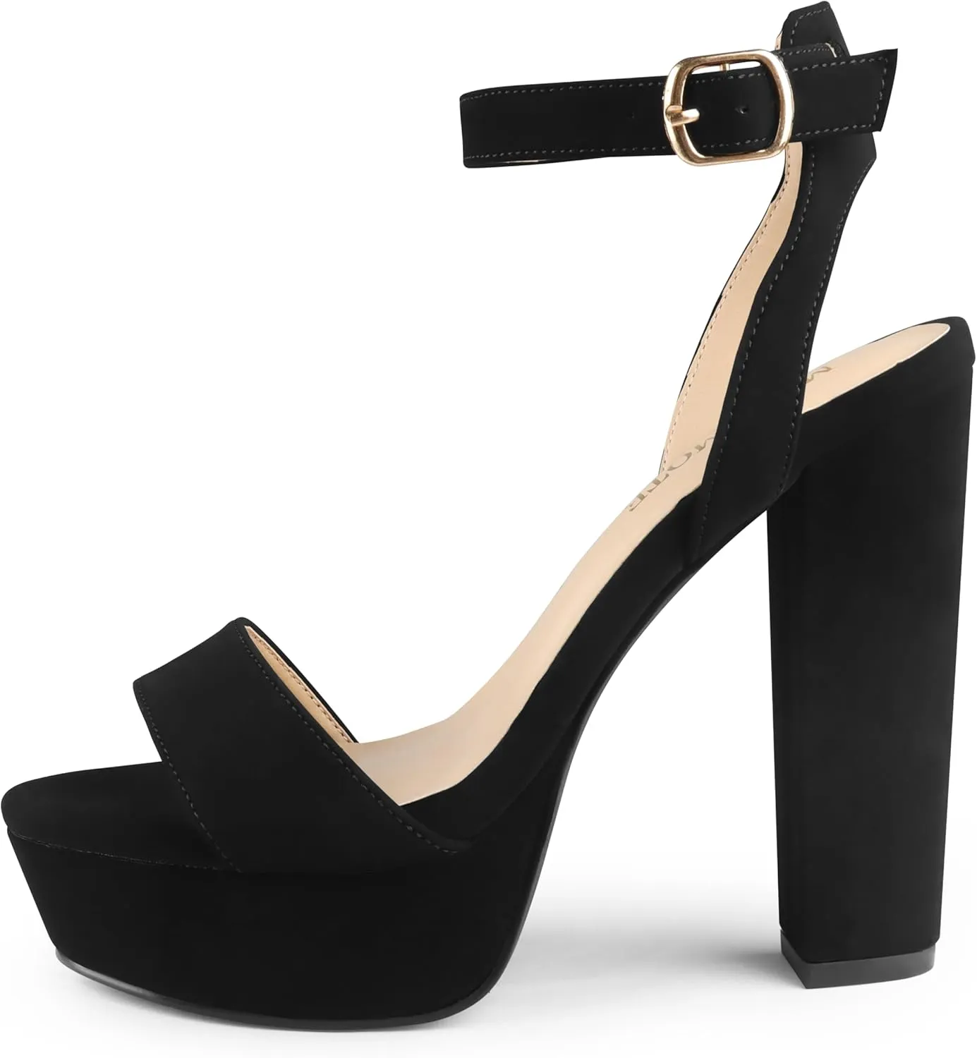 MERUMOTE Women's Fashion Platform Sandals Block Heels Wedding Summer Dress Shoes