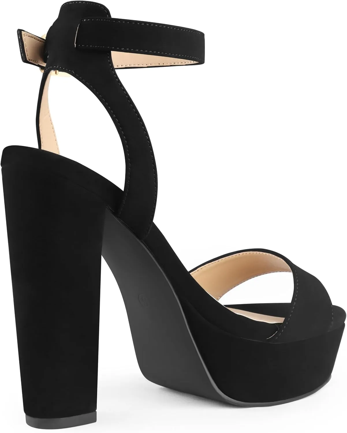 MERUMOTE Women's Fashion Platform Sandals Block Heels Wedding Summer Dress Shoes