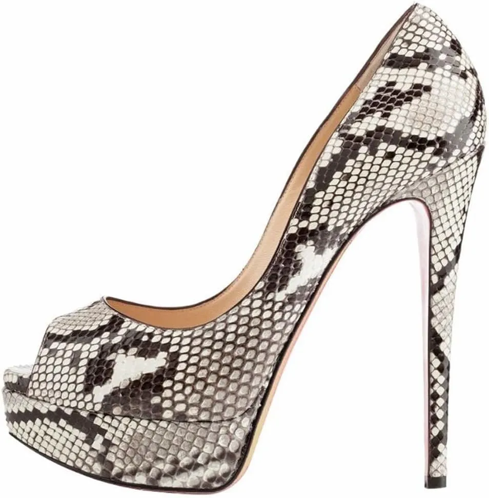Mettesally Women's Peep Toe Platform Sandals Stiletto Heel Open Toe Pumps Party Dress Shoes