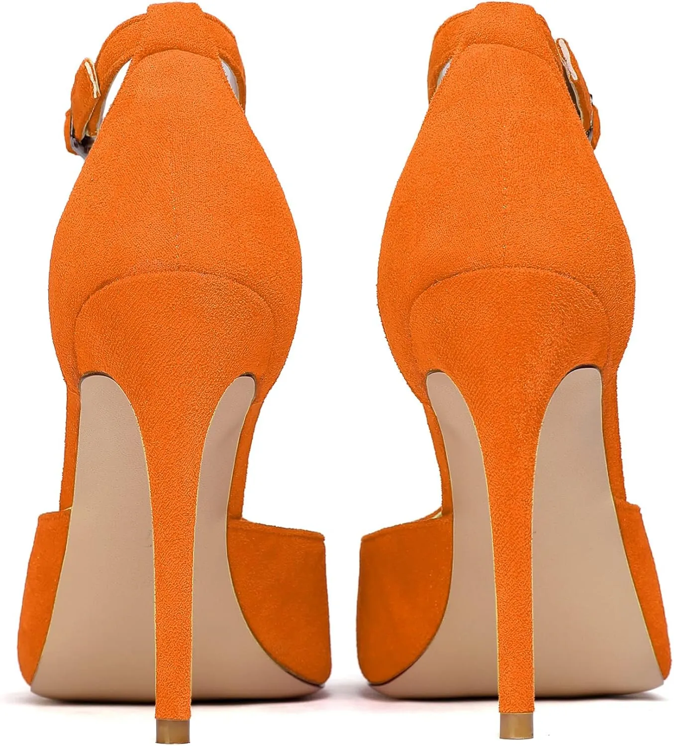 Mettesally Women's T-Strap Stiletto High Heels Peep Toe Heeled Sandals Ankle Strap T-bar Pumps Wedding Dress Shoes