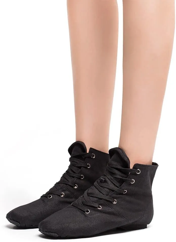 MSMAX Jazz Dance Shoes for Girls Lace-up Dancing Ballet Boots Sneakers for Boys