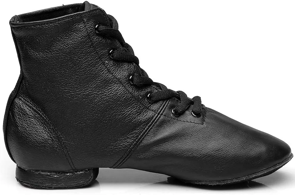 MSMAX Woman's Classic Yoga Leather Ballet Dancing Shoes,Natural