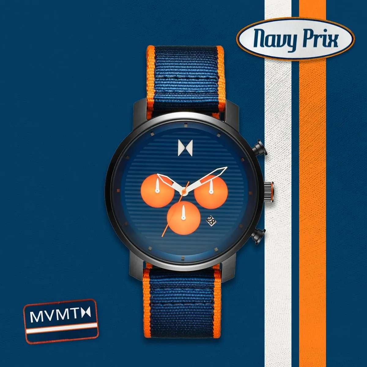 MVMT Chrono Men's Watch - Japanese Quartz Chronograph - Water Resistant 3 to 5 ATM/30 to 50 Meters