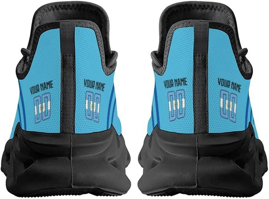 National Team Custom Men's Sneakers Soccer Personalized Breathable Fan Gift Name & Number Athletic Gym Slip-on Shoes