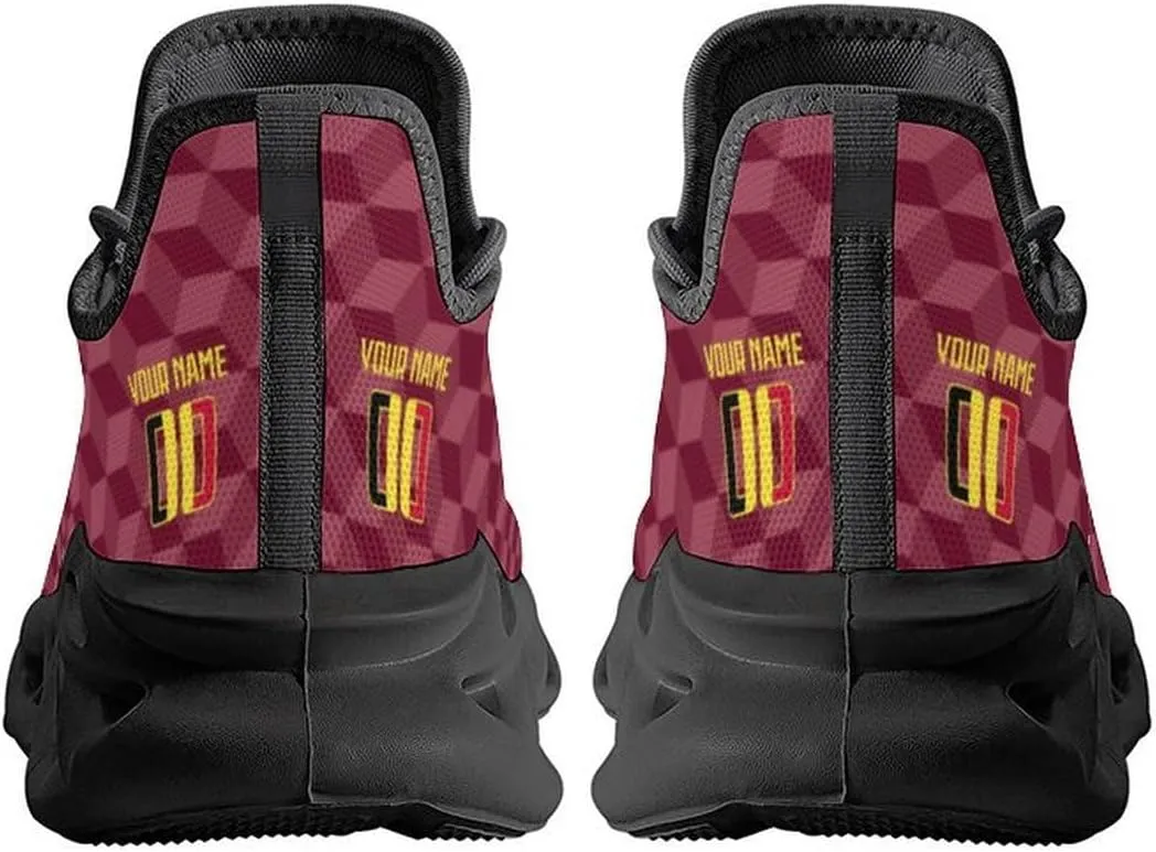 National Team Custom Men's Sneakers Soccer Personalized Breathable Fan Gift Name & Number Athletic Gym Slip-on Shoes