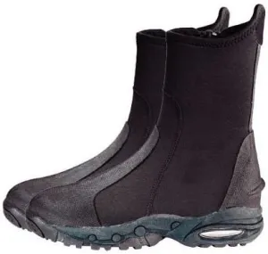 New 6.5mm Neo Classic Molded Sole Boots (Size 6) for Scuba Diving, Snorkeling & All Watersports with a Free Drawstring Mesh Collection Bag. a $12.95 Value
