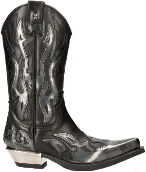 New Rock 7921 Men's Flame Western Cowboy Boots