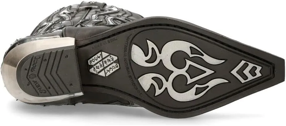 New Rock 7921 Men's Flame Western Cowboy Boots