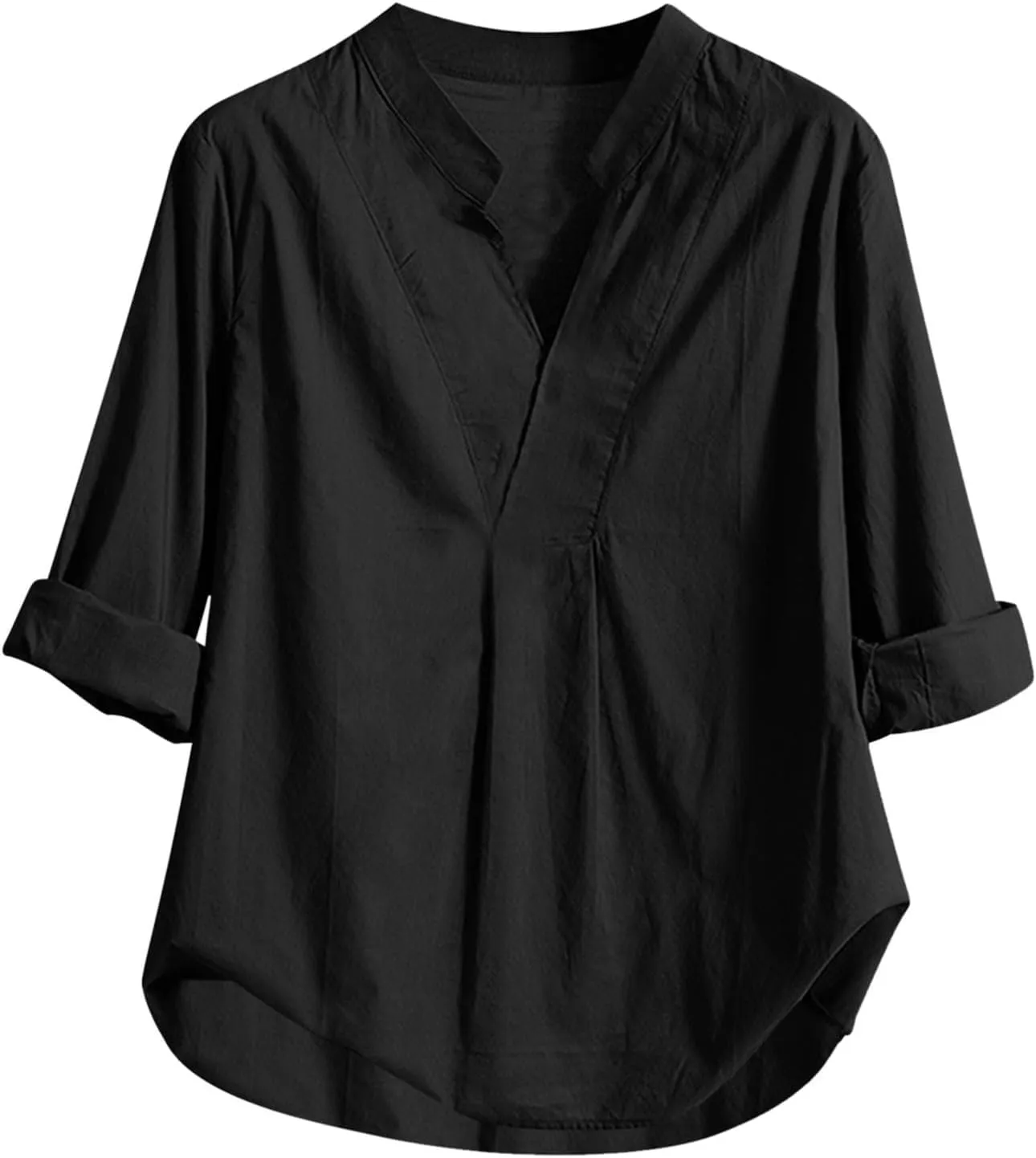 Oversized Shirts for Women Casual Slanted Button Vneck Short Sleeve Tshirt Thin Lightweight Breathable Summer Outfits