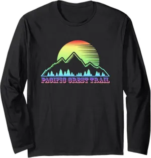Pacific Crest Trail Best Rainbow Mountain Hike Hiking Long Sleeve T-Shirt