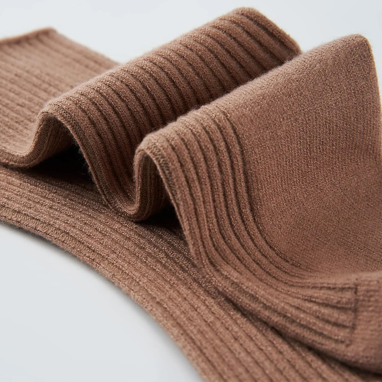 PADFOM Thin Cashmere Socks for Women, Super Soft Warm Cozy Winter Gift Crew Socks 5 Pairs Size 5-9