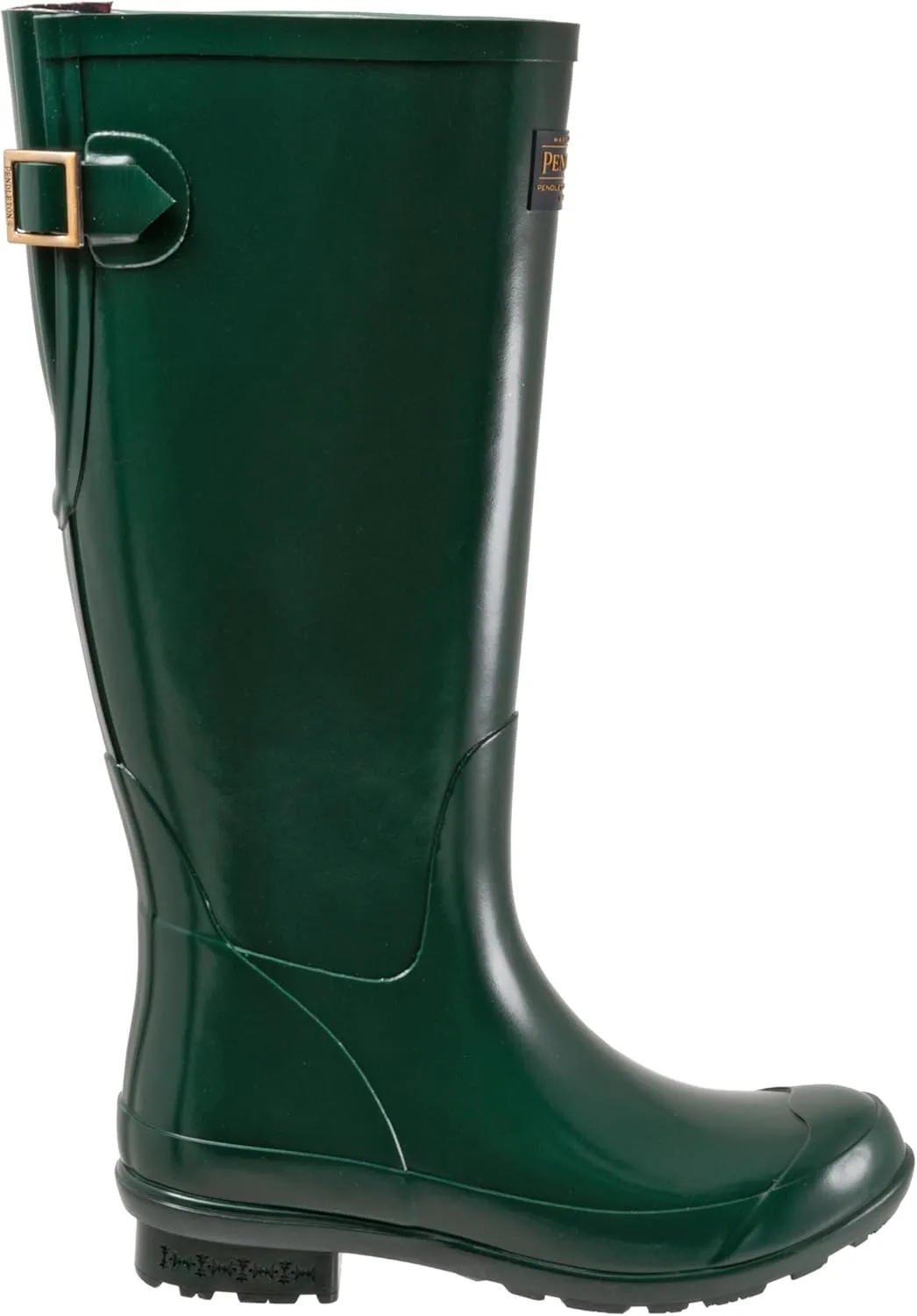 PENDLETON Women's Tall Rain Boots, Premium Rubber, Adjustable Buckle, Non-Slip Sole, 13.75" Shaft
