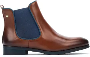 PIKOLINOS Flat Ankle Boots Leather Royal for Woman