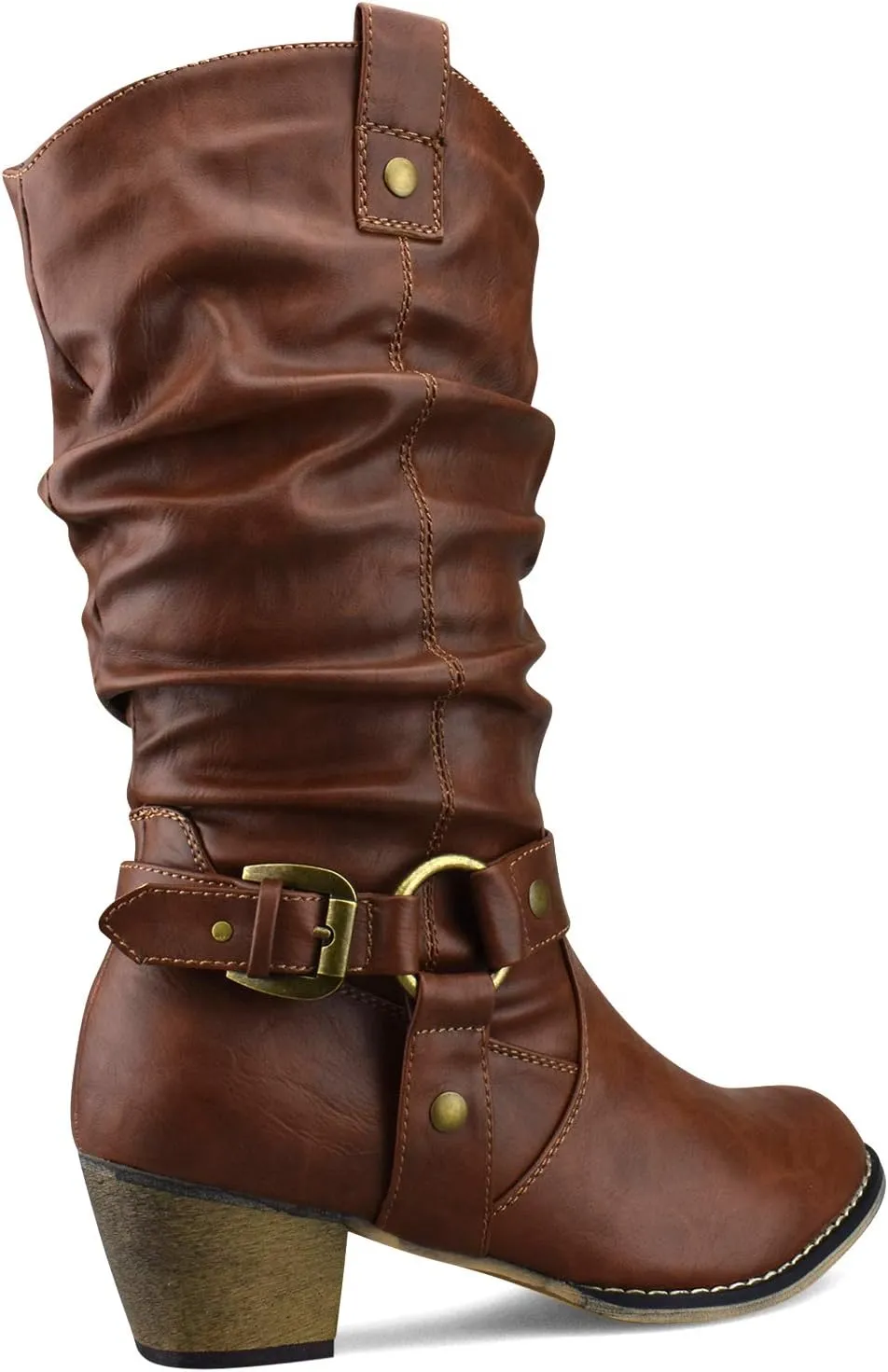 Premier Standard Women's Western Cowboy Pointed Toe Knee High Pull On Tabs Boots