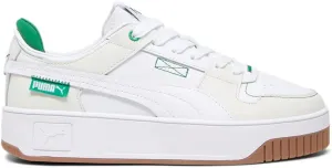 PUMA Womens Carina Street VTG Lace Up Sneakers Shoes Casual - White - Size 8.5 M