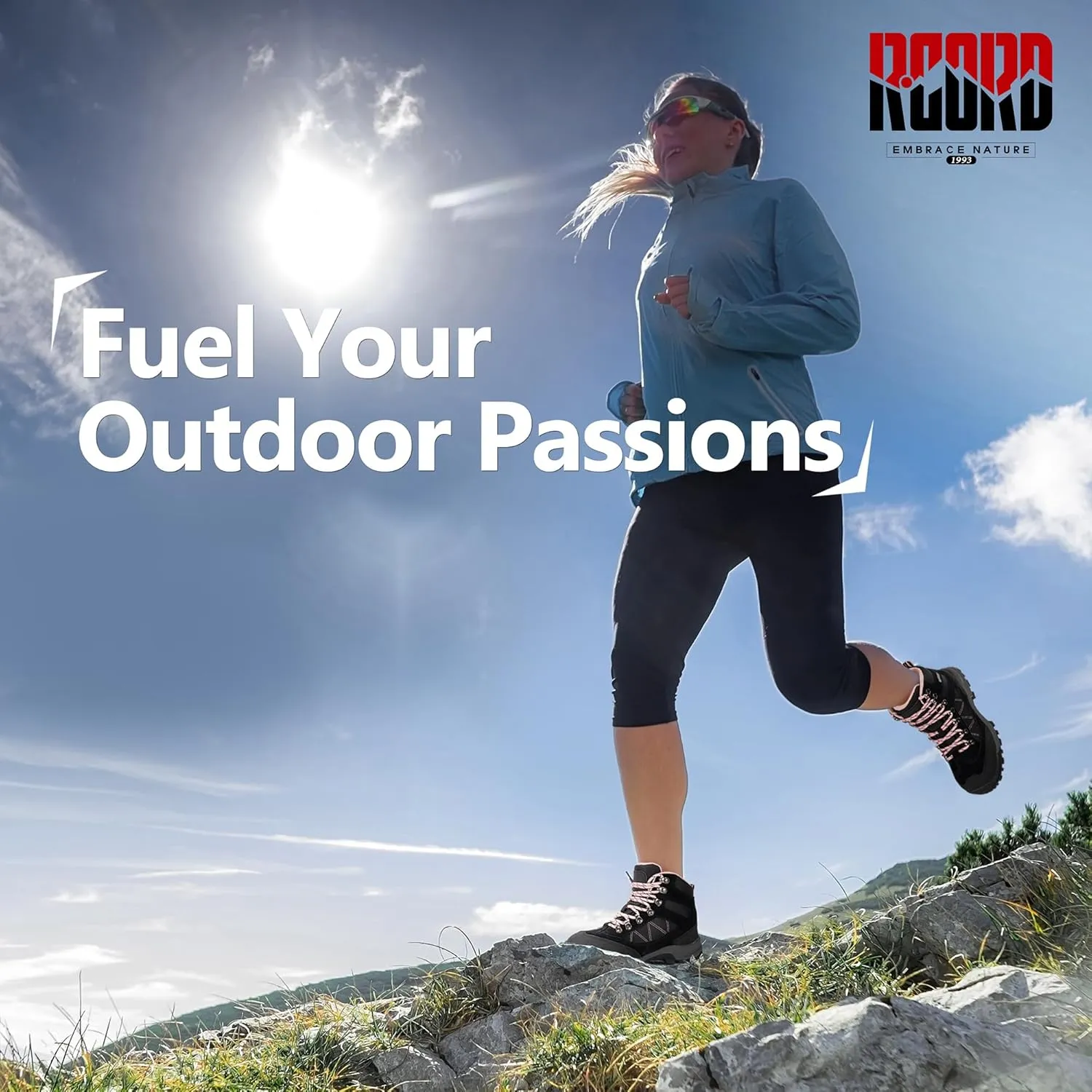 R CORD Hiking Boots Womens Waterproof Outdoor Womens Hiking Boots Trekking Camping Trail Boots