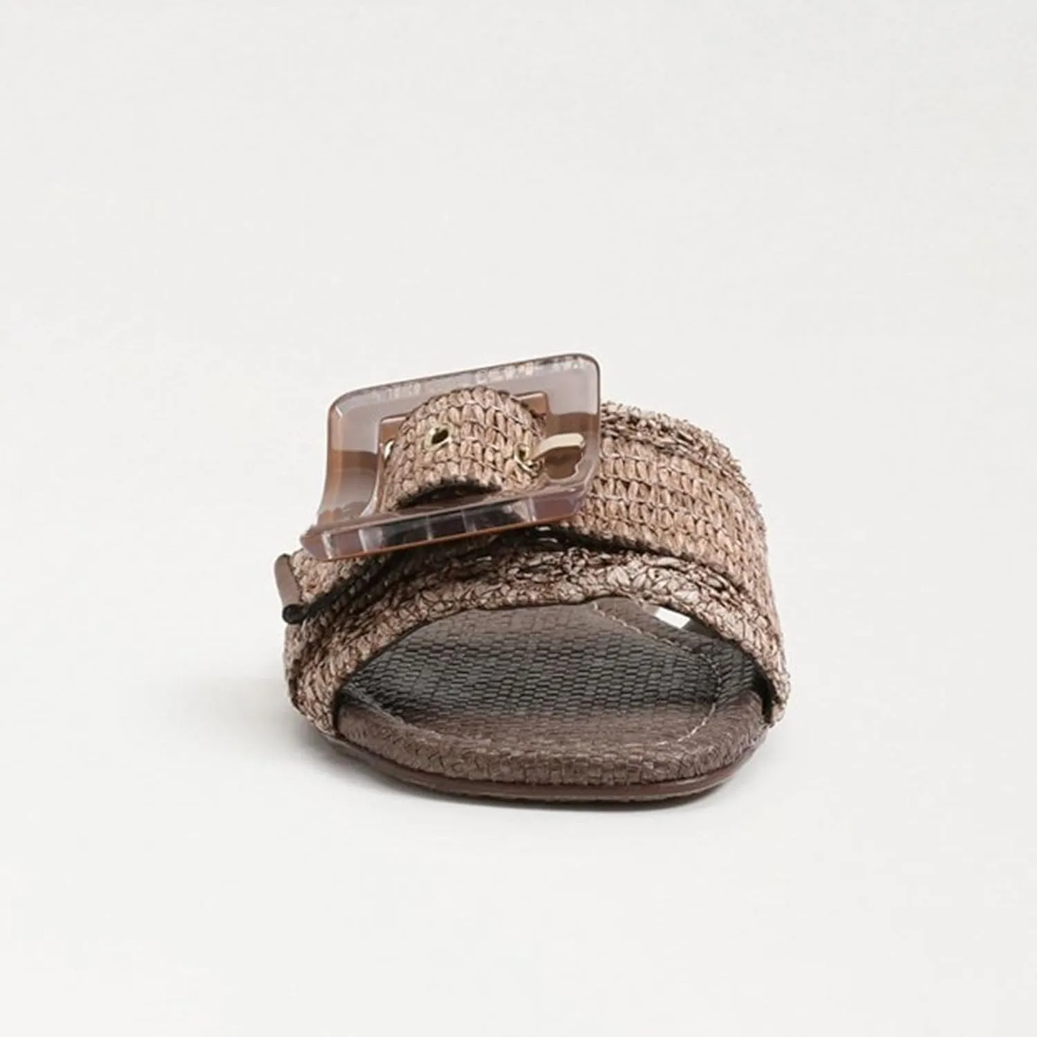 Raffia Sandals for Women Buckle Straw flats Woven Braided Rattan Slides Summer Beach Sandals Comfort Cute Shoes