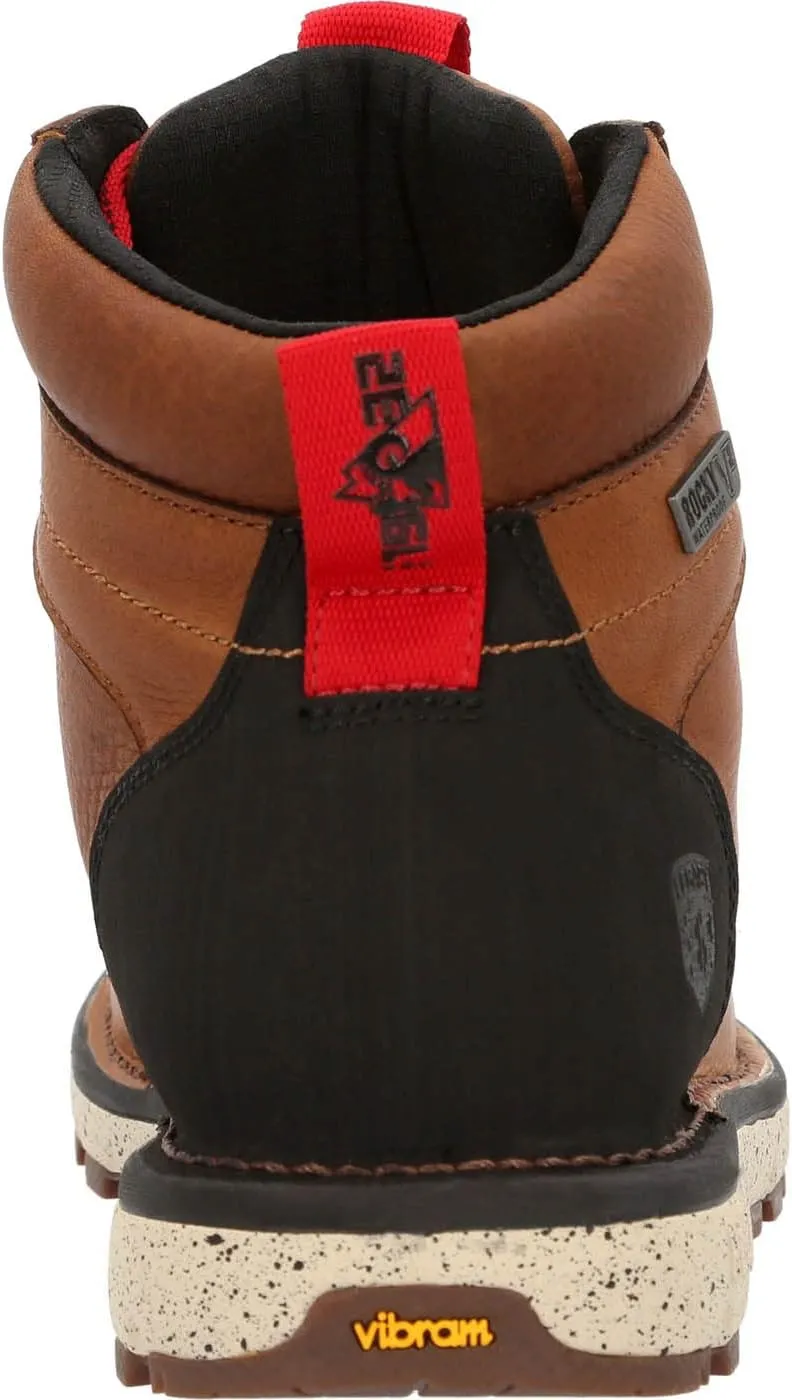ROCKY Mens Legacy 32 Waterproof Round Toe Hiking Hiking Casual Boots Ankle - Brown
