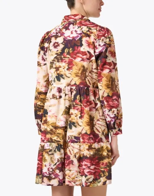 Romy Pink Multi Floral Cotton Dress
