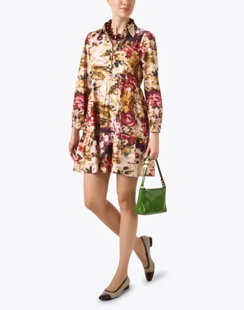 Romy Pink Multi Floral Cotton Dress