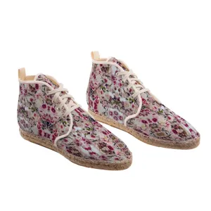 'Rula's Cherry Blossom' Hi-Top Espadrilles