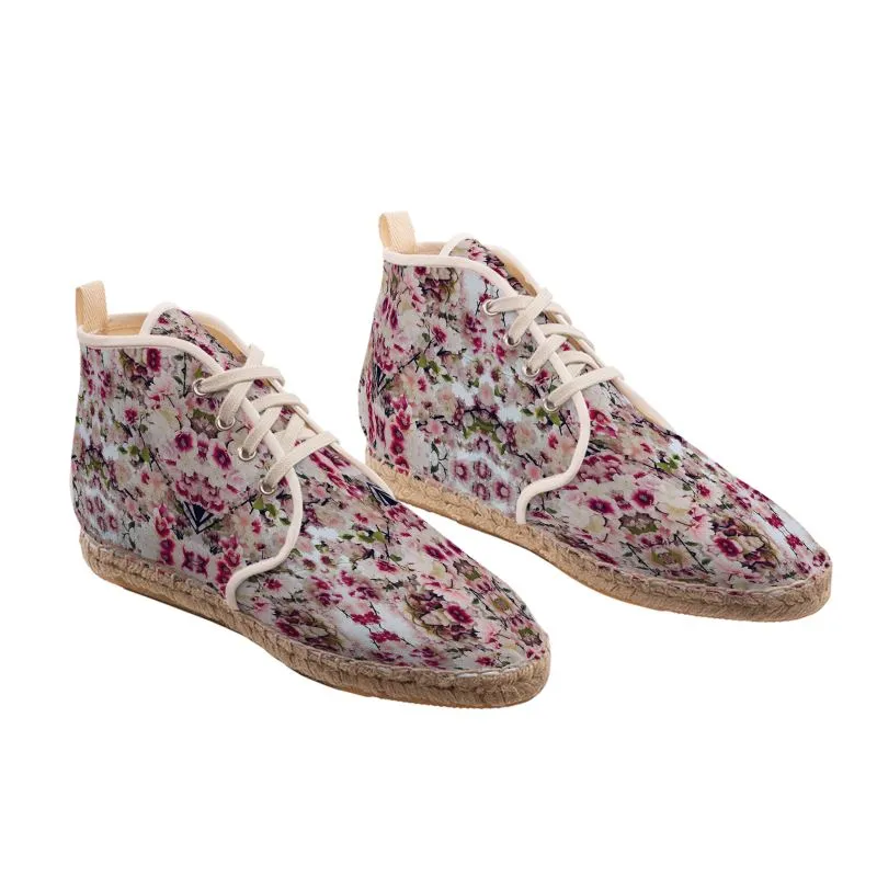 'Rula's Cherry Blossom' Hi-Top Espadrilles