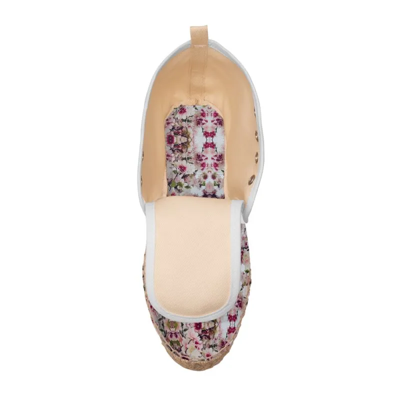 'Rula's Cherry Blossom' Hi-Top Espadrilles