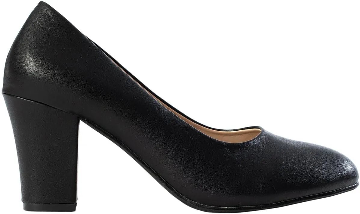 SHODENSE Women Vintage Chunky Kitten Heel Pumps Shoes Round Closed Toe Slip On Dress Sandals High Block Heels Formal Work Shoes Ladies Snakeksin Crocodile Suede Evening Party Shoe Retro 4-11 M US