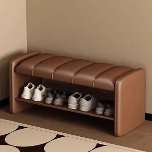Shoe Organizer for Entryway Shoe Storage Bench 2 Tier Sturdy Shoe Bench Shoe Bench with Cushion Wear Resistants Shoe Rack Benchs for Living Room Room Hallway,Ideal for Living Room