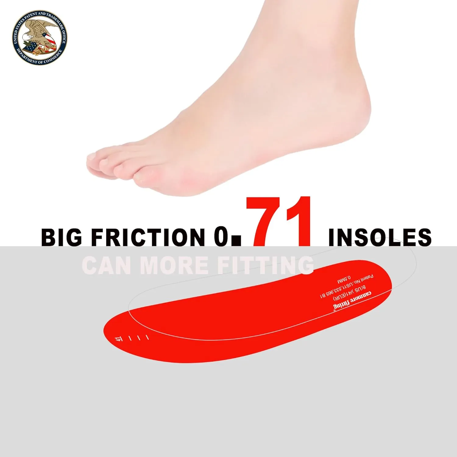Silicone Self-Adhesive Insoles Sticker for Sneakers 0.5MM Relieve Plantar Fasciitis Keep Shoes Dry Comfortable,Anti Odor,Resistant(Size:M:4.5-10/W:9-12/<44/<28CM/Transparent-1pair)