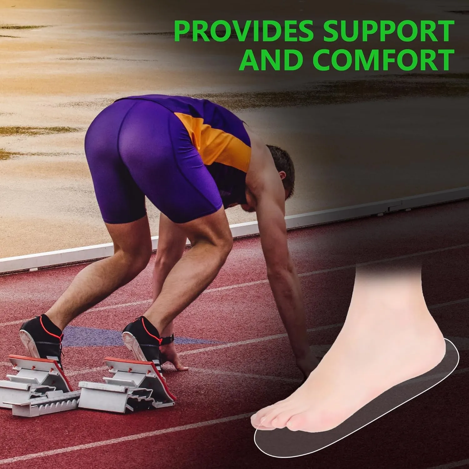 Silicone Self-Adhesive Insoles Sticker for Sneakers 0.5MM Relieve Plantar Fasciitis Keep Shoes Dry Comfortable,Anti Odor,Resistant(Size:M:4.5-10/W:9-12/<44/<28CM/Transparent-1pair)